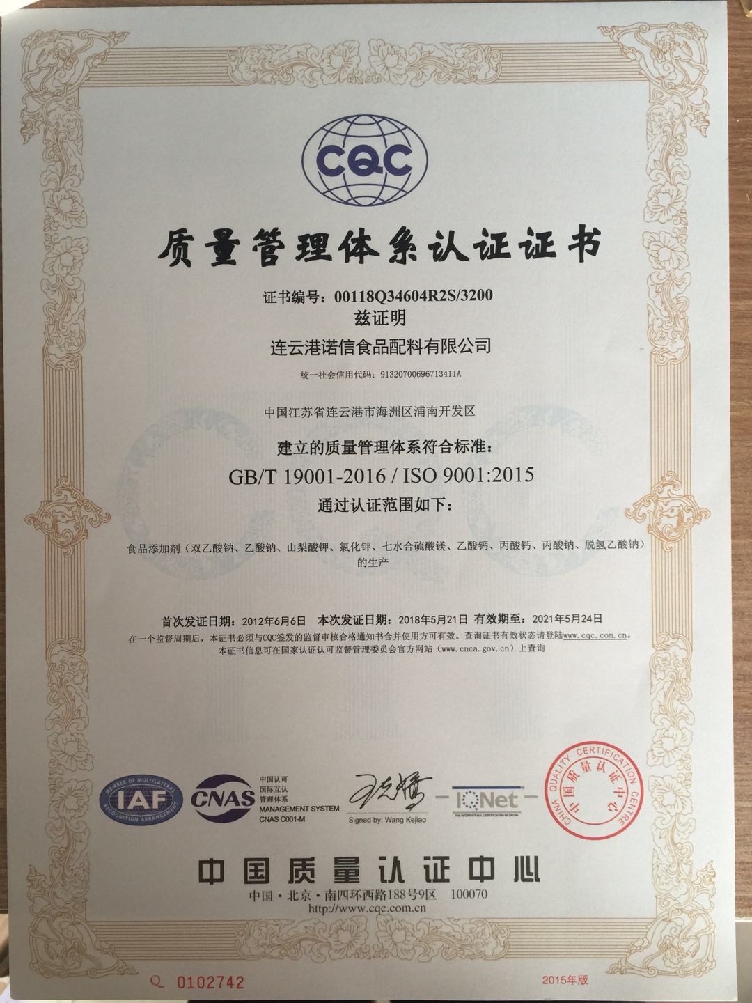 ISO9001中文正本